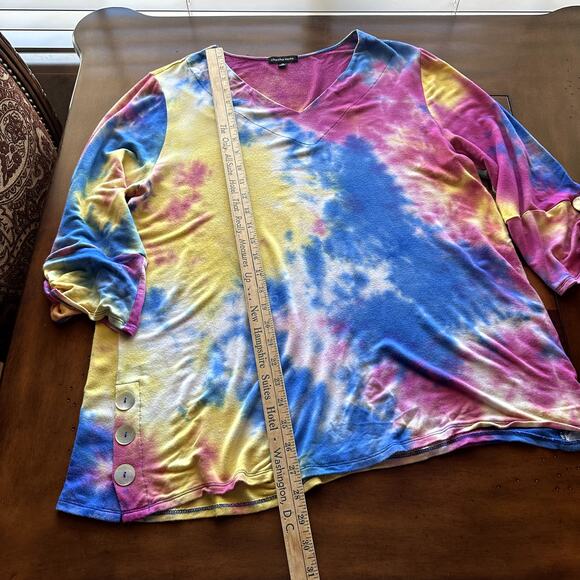 Chacha Vente Super Soft Tie Dye Woman's Pullover Leisurewear XL - Picture 5 of 7